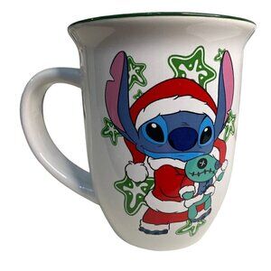 Disney Merry Stitchmas Mug Christmas Coffee Cup Lilo Stitch Santa Suit